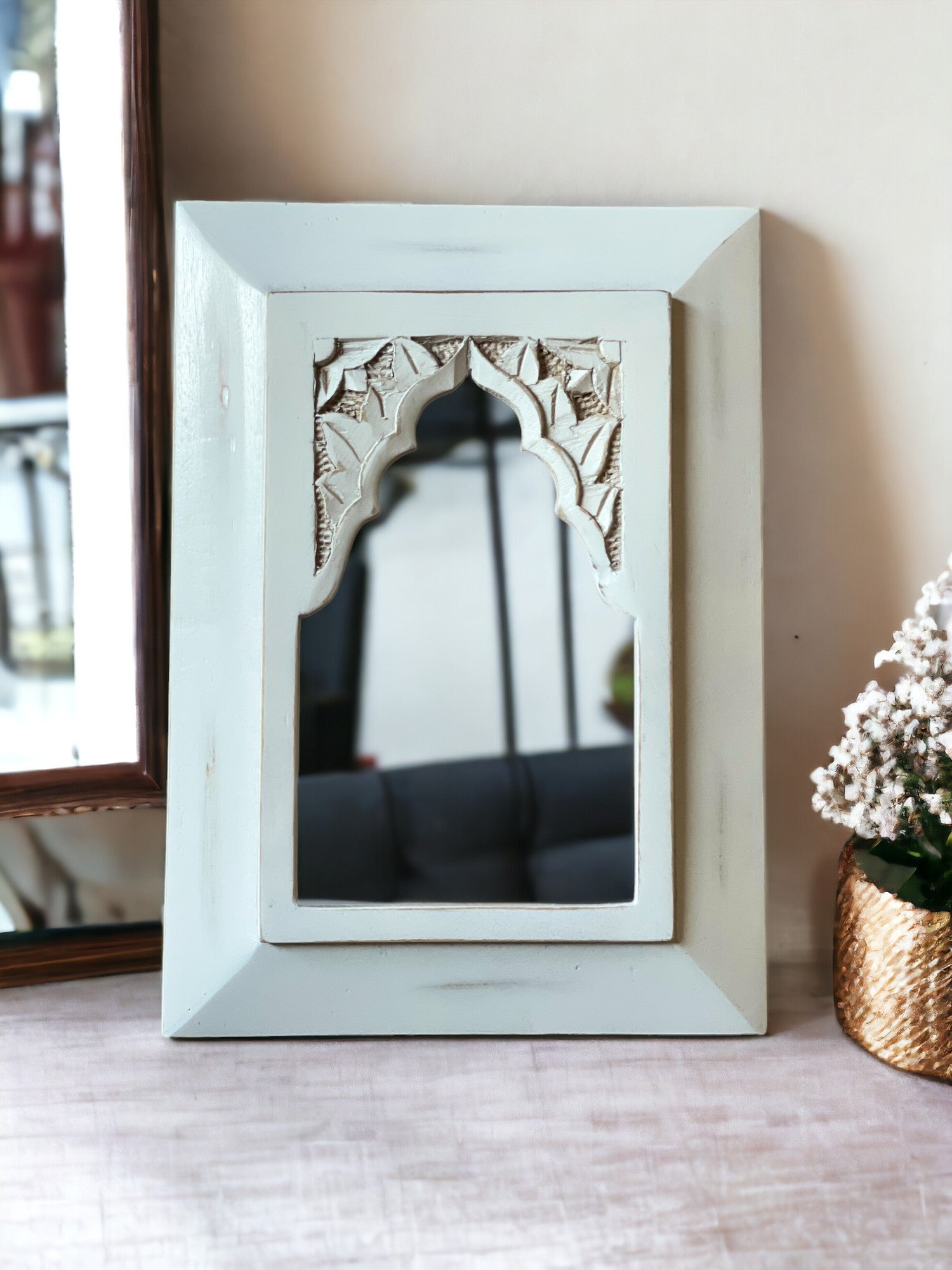 Mehrab Carved Vintage Mirror Frame ( Best Seller ) - J.L.HOME DECOR