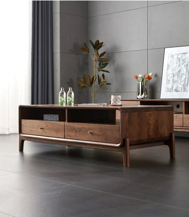 Rosewood Walnut Coffee Table Contemporary Solid woodeWalnut Coffee Table | living room table | modern center table designs for living room