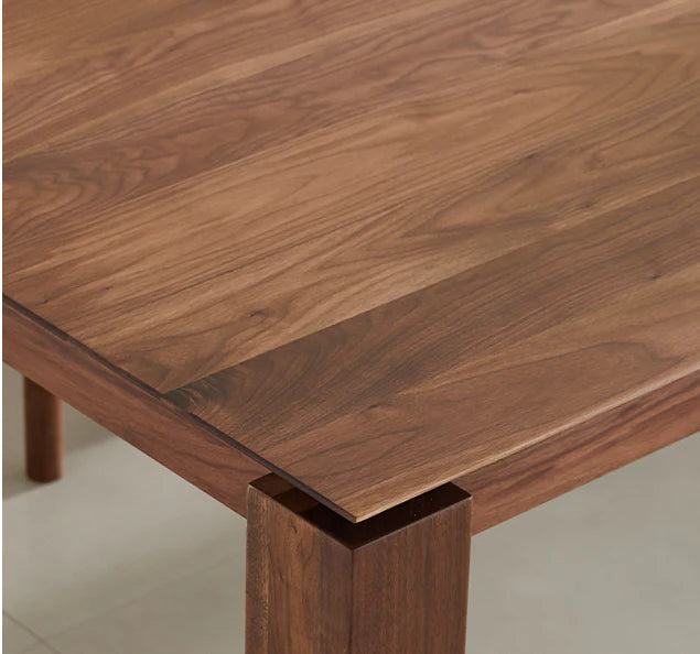 Dining Table Walnut Wood, Solid Wood Walnut Table