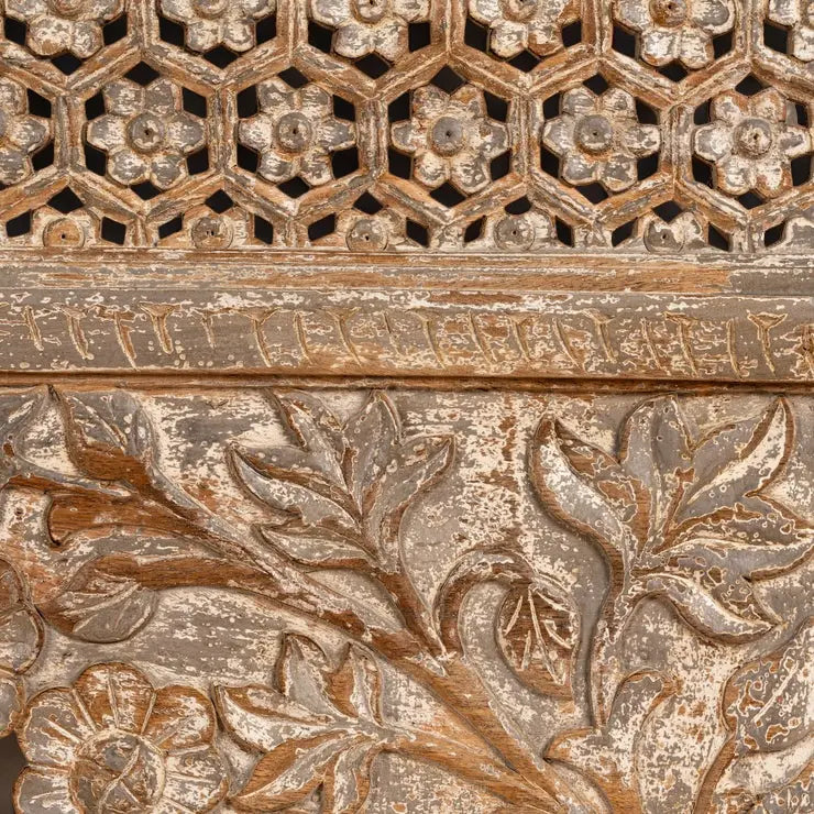 Arch Hand Carved Solid Wood Console Table Console Table  antique wood console table jlhomedecor2021.myshopify.com