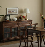 SOLID BLACK WALNUT SIDEBOARDS, MODERN AMERICAN WALNUT SIDEBOARD