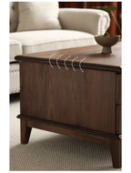 American Style Coffee Table Black Walnut Wood (Antique Luxurious)