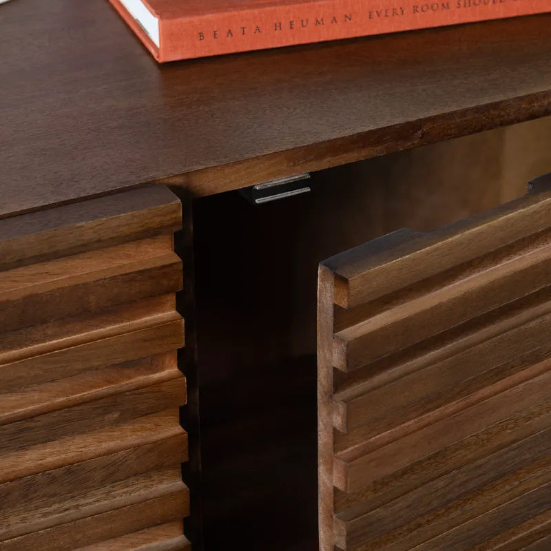3 door geometric sideboard
