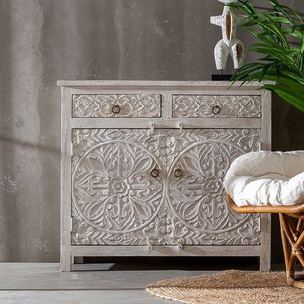 "Stylish bathroom vanity and storage cabinet set."
