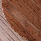 rattan coffee table, acacia wood coffee table, cane coffee table, round coffee table, woven rattan table, walnut coffee table, coastal coffee table, mid century table, bohemian table, indian furniture, living room table, statement coffee table, handmade coffee table, artisan made table, premium wood table, quality furniture, durable table, sturdy table, timeless table, elegant table, unique table, sculptural table, focal piece table, handcrafted in india, sustainable acacia wood, natural rattan, woven cane,