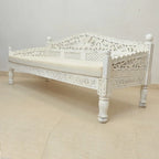 hand carved daybed, balinese daybed, whitewashed daybed, jali lattice daybed, mughal garden daybed, carved daybed, indian furniture, living room daybed, patio daybed, sunroom daybed, outdoor daybed, handmade daybed, artisan made daybed, premium wood daybed, quality wood furniture, durable daybed, sturdy daybed, timeless daybed, elegant daybed, statement daybed, grand daybed, heirloom daybed, coastal daybed, shabby chic daybed, eclectic daybed, farmhouse daybed, vintage daybed, traditional daybed, ornate day