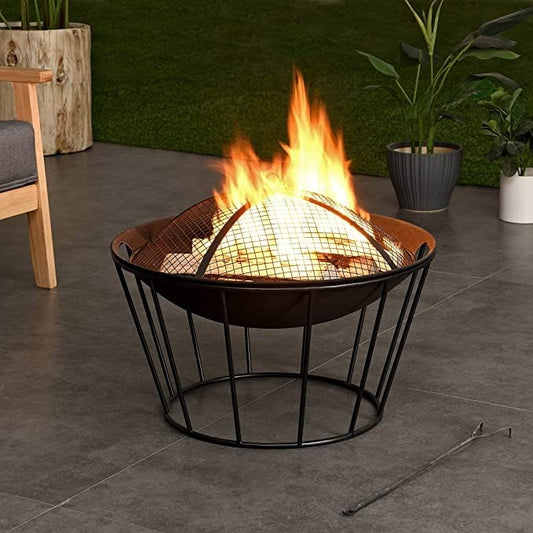 Heavy-Duty Metal Fire Pit
