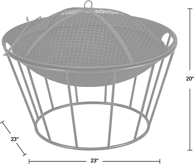 Heavy-Duty Metal Fire Pit