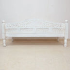hand carved daybed, balinese daybed, whitewashed daybed, jali lattice daybed, mughal garden daybed, carved daybed, indian furniture, living room daybed, patio daybed, sunroom daybed, outdoor daybed, handmade daybed, artisan made daybed, premium wood daybed, quality wood furniture, durable daybed, sturdy daybed, timeless daybed, elegant daybed, statement daybed, grand daybed, heirloom daybed, coastal daybed, shabby chic daybed, eclectic daybed, farmhouse daybed, vintage daybed, traditional daybed, ornate day