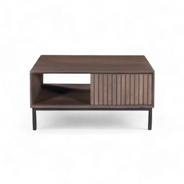 Coffee Table - Storage Coffee Table - Walnut Coffee Table Solid Wood