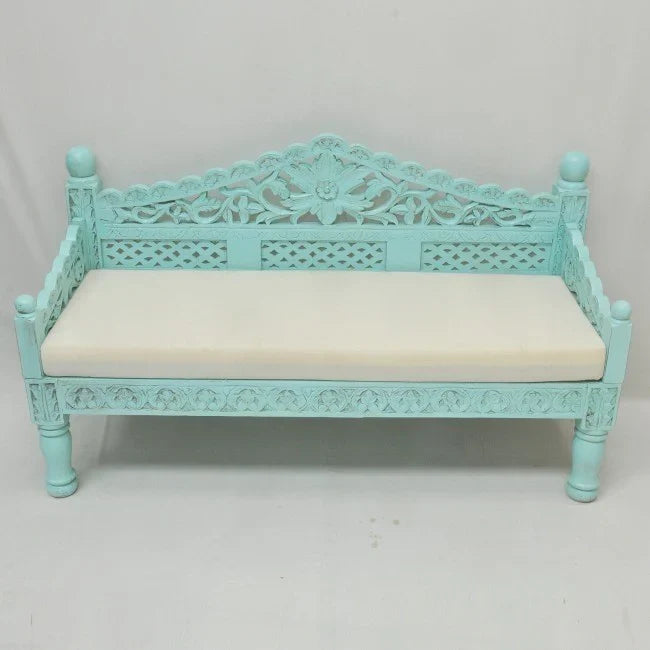 hand carved daybed, balinese daybed, turquoise daybed, jali lattice daybed, mughal garden daybed, carved daybed, indian furniture, living room daybed, patio daybed, sunroom daybed, outdoor daybed, handmade daybed, artisan made daybed, premium wood daybed, quality wood furniture, durable daybed, sturdy daybed, timeless daybed, elegant daybed, statement daybed, grand daybed, heirloom daybed, tropical daybed, bohemian daybed, eclectic daybed, vintage daybed, traditional daybed, ornate daybed, classic daybed, d
