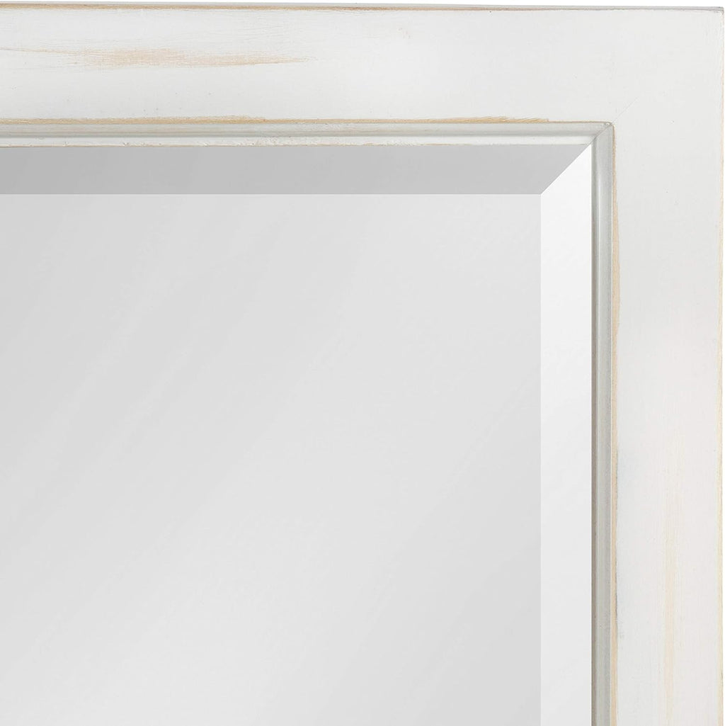 9-Panel Windowpane Wood Wall Mirror, 26 x 22 Inches