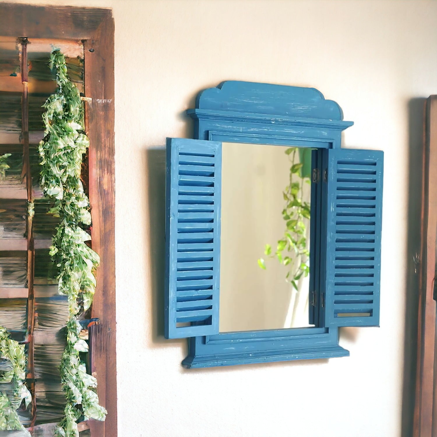 Jharokha Window Wall Mirror Frame |76x45 Cms {Mirror Optional}