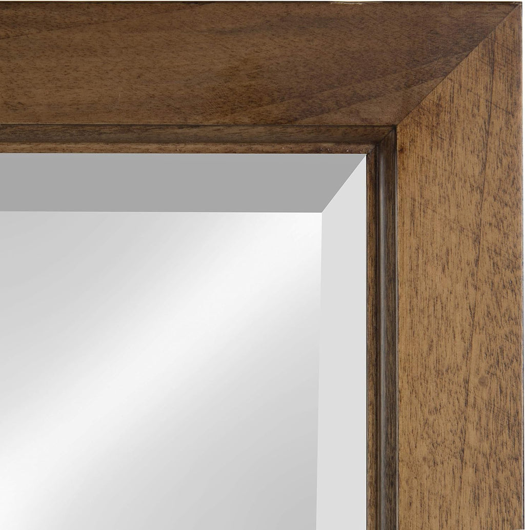 9-Panel Windowpane Wood Wall Mirror, 26 x 22 Inches