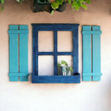 Creative Farmhouse Wall Window with shutters - J.L.HOME DECOR