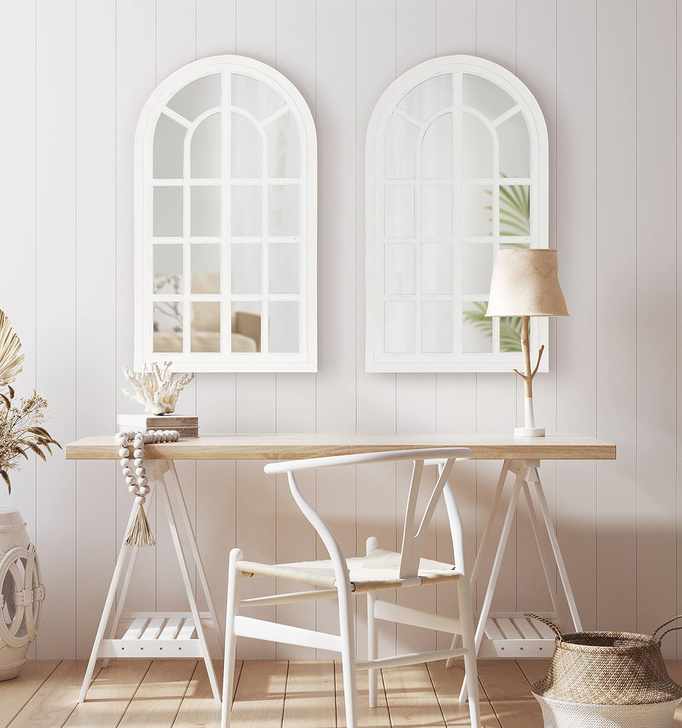 French mirror | Arch Mirror | Decorative Wall Decor Mirror Frame | unique wall decor for living room |95X55cms