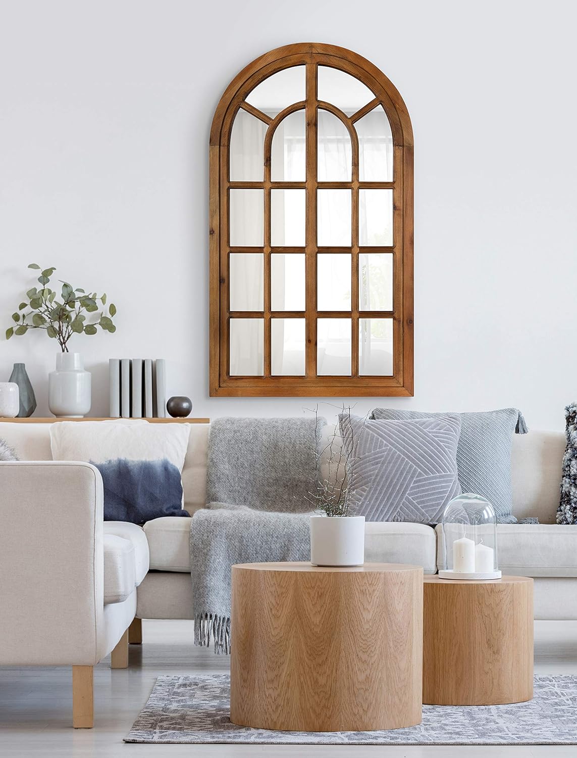 French mirror | Arch Mirror | Decorative Wall Decor Mirror Frame | unique wall decor for living room |95X55cms