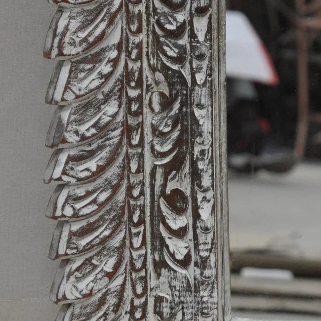 mango wood mirror, carved mirror, mehrab mirror, double arch mirror, arched mirror, white mirror, walnut mirror, rustic mirror, islamic mirror, moroccan mirror, wall mirror, statement mirror, architectural mirror, double mirror, twin arch, horizontal mirror, traditional mirror, handmade mirror, artisan mirror, premium mirror, quality mirror, durable mirror, elegant mirror, unique mirror, decorative mirror, focal piece mirror, handcrafted in india, sustainable mango wood, white finish, walnut finish, rustic 