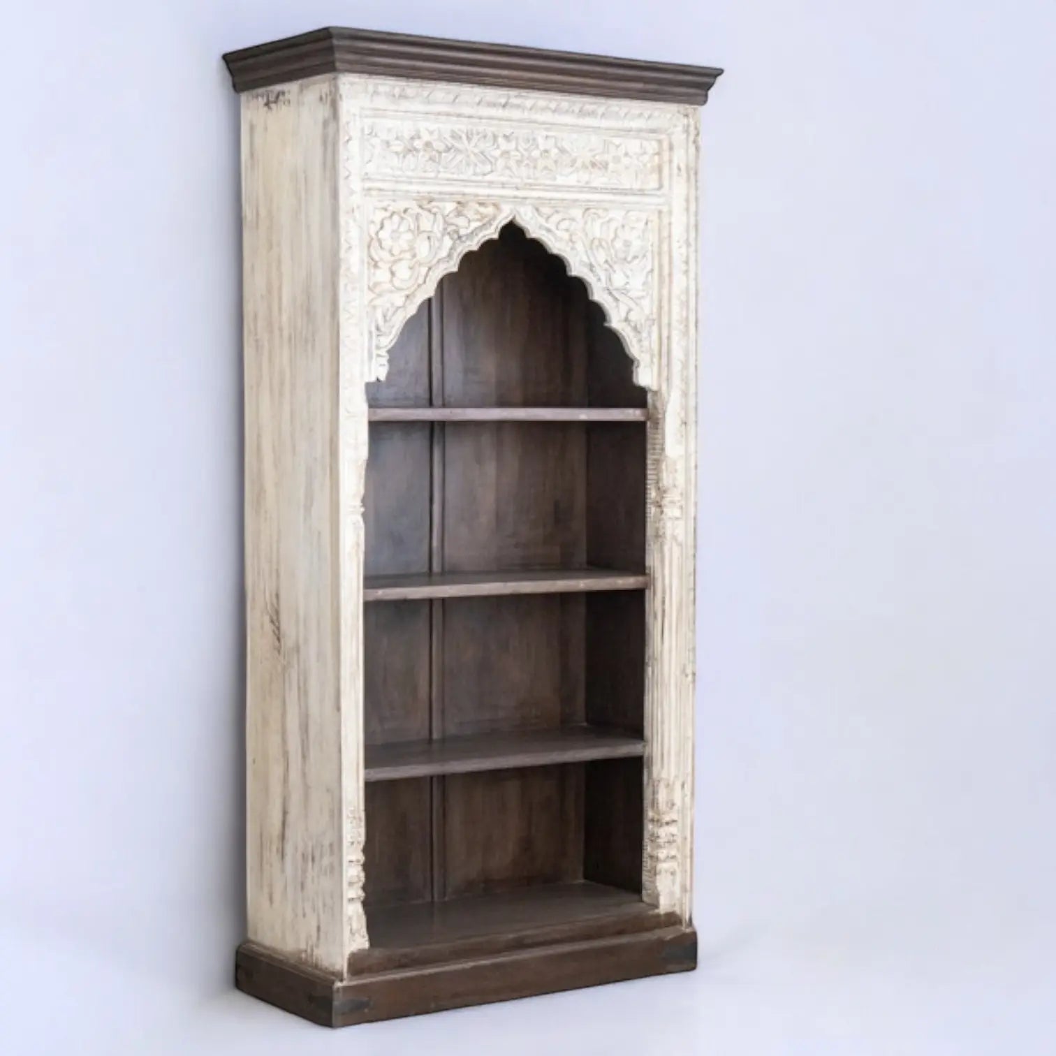 Rustic Solid Wood Bookshelf Bookshelves  adjustable bookshelf jlhomedecor2021.myshopify.com