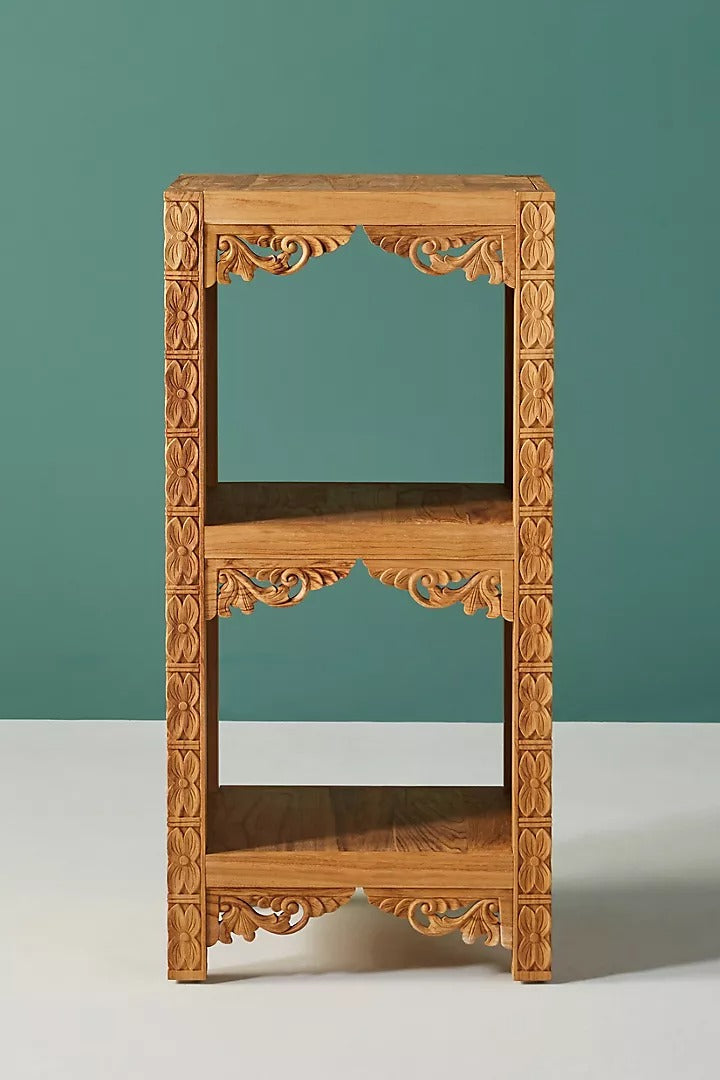 Exquisite Carved Bookshelf