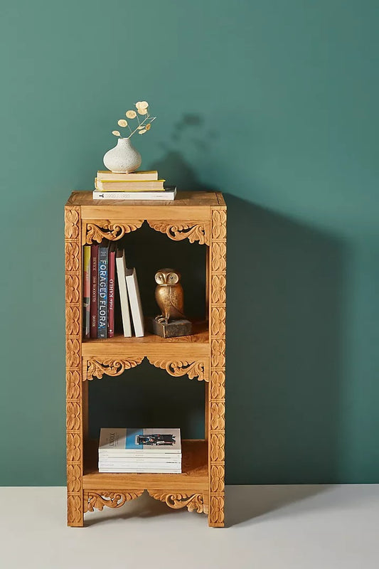 Exquisite Carved Bookshelf