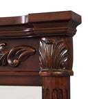 Regal Elegance Antique Mirror | Hand-Carved Mango Wood Frame