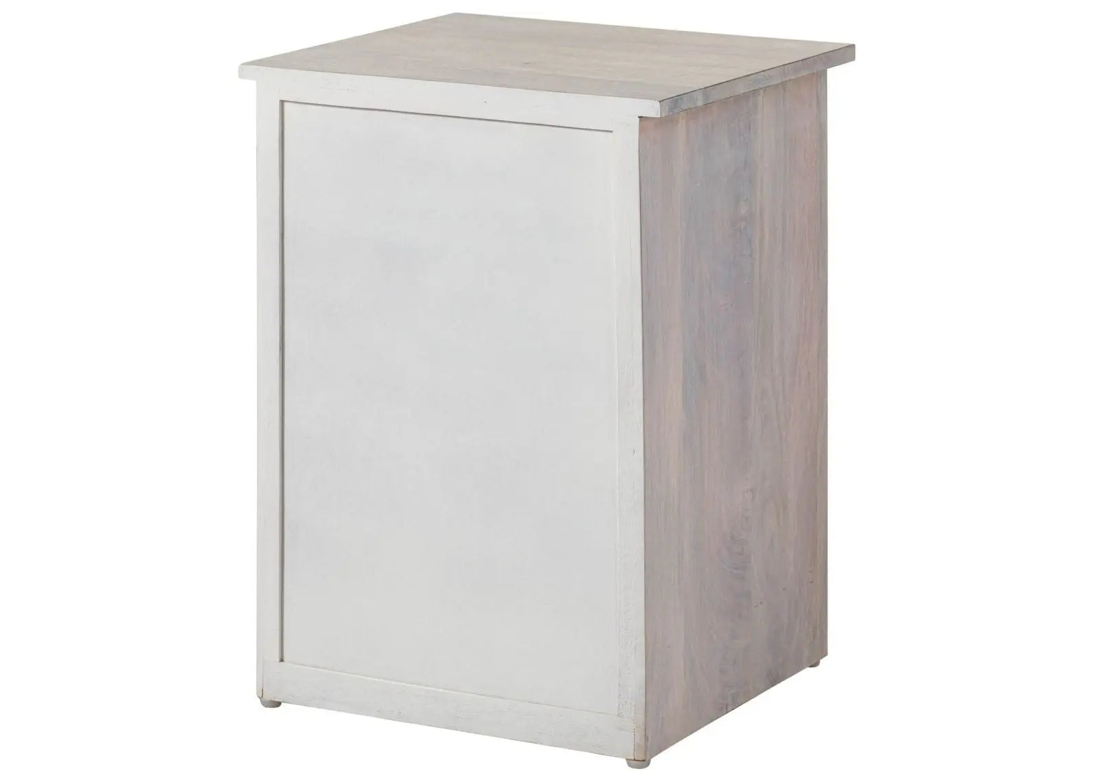 Bedside table (door hinged left) Mango 45x40x60 white Bedside Table 45cm x 40cm x 60cm carved bedside table jlhomedecor2021.myshopify.com