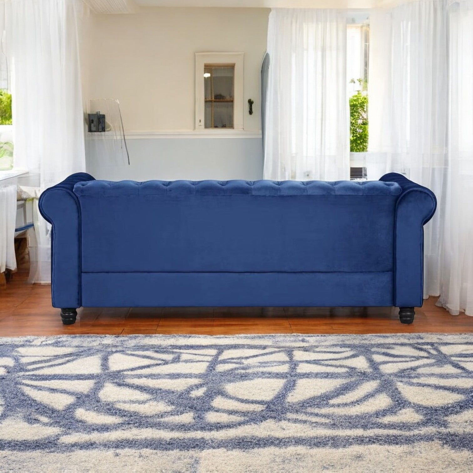 Comfortable sofa set for living room with a cozy ambiance.
