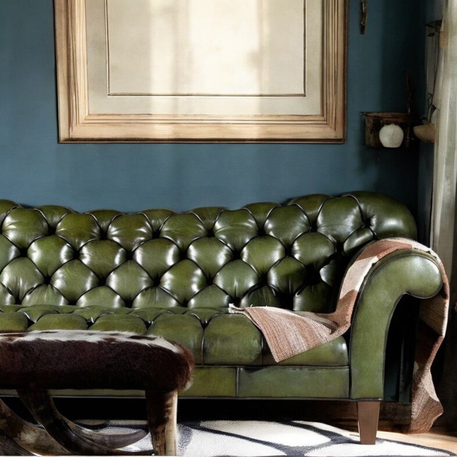 Comfortable sofa set for living room with a cozy ambiance.
