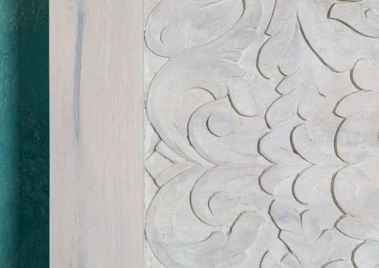 Carved Bed Mango 180x200 white Bed 180cm x 200cm carved bed jlhomedecor2021.myshopify.com