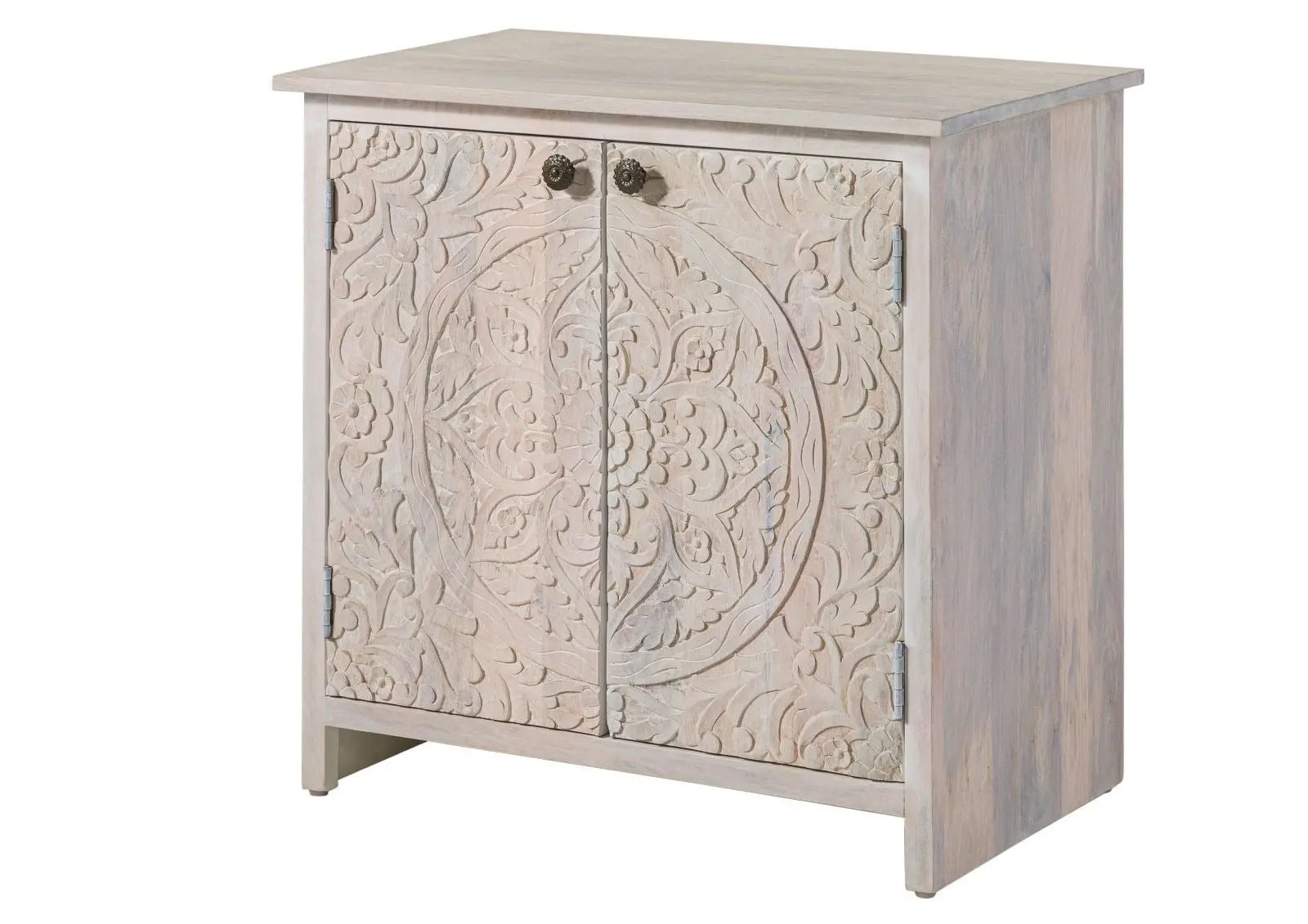 Carved Dresser Mango 80x48x78 white Cabinet 80cm x 48cm x 78cm carved dresser jlhomedecor2021.myshopify.com