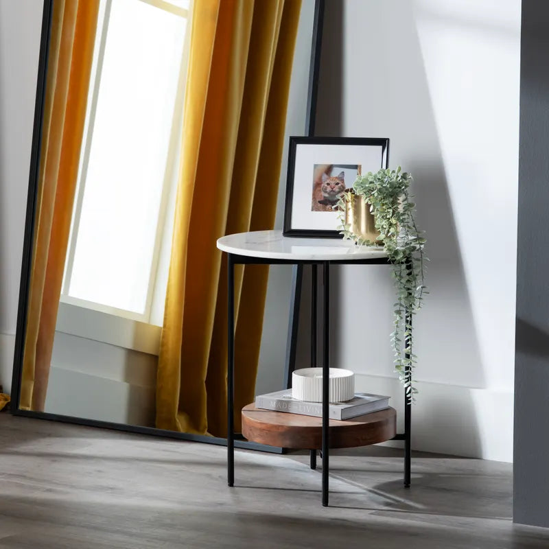 Chariot end table