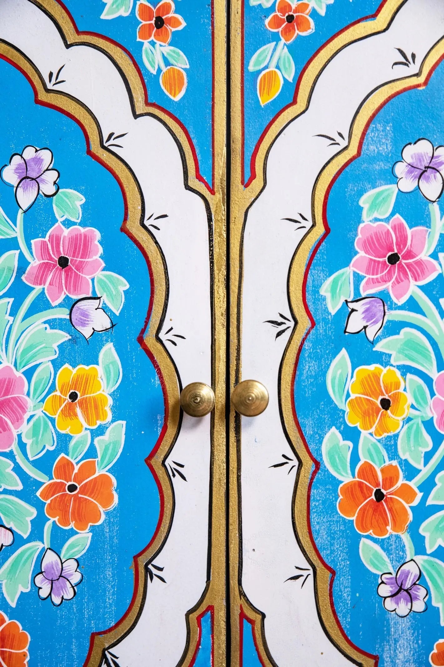 Indian Wooden Handmade Hand Painted Bedside Cabinet / SideBoard Table, Home Decor Table,Bedroom Table, Side Table By J.L.HOME DECOR Cabinet  Artisanal Furniture jlhomedecor2021.myshopify.com