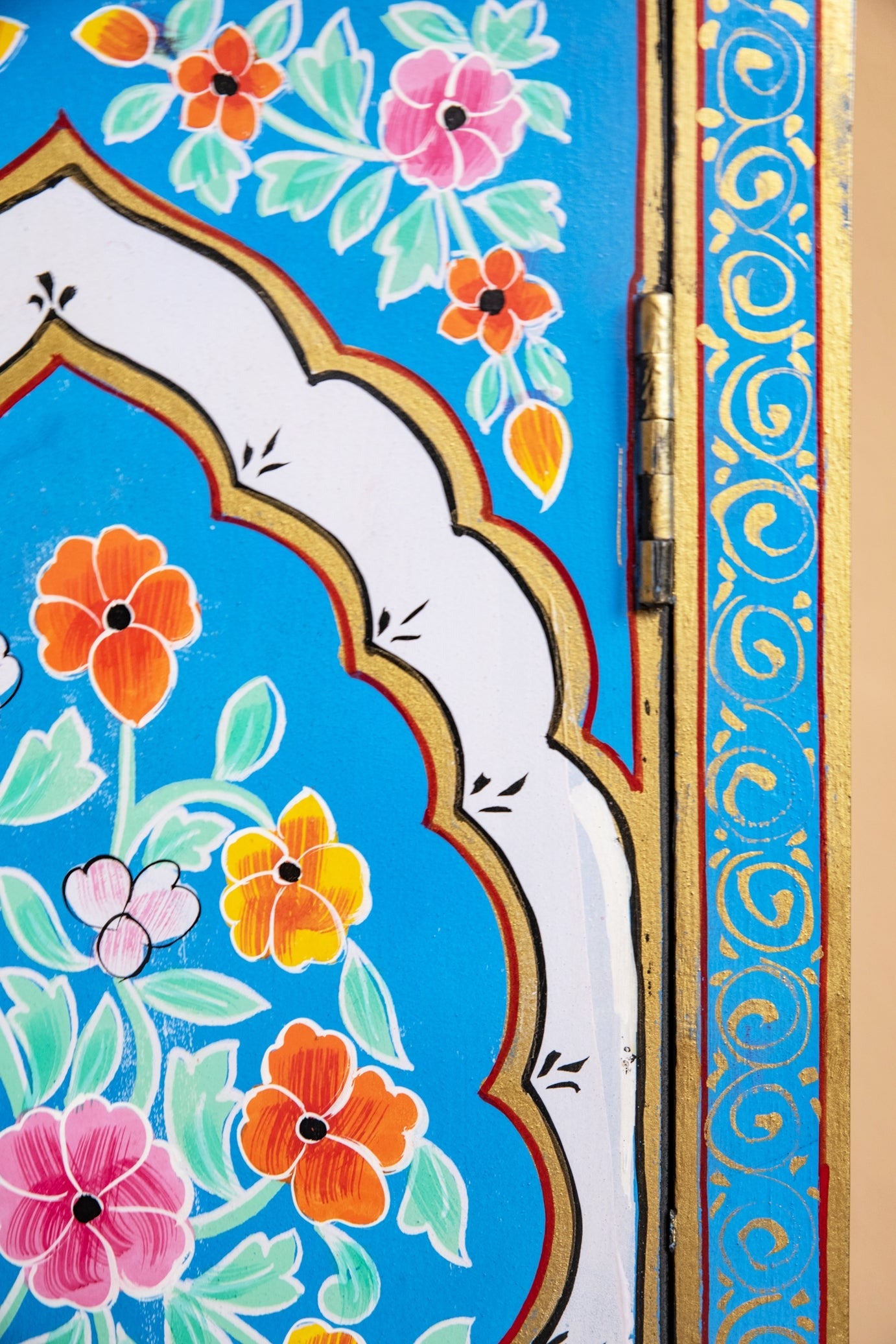 Indian Wooden Handmade Hand Painted Bedside Cabinet / SideBoard Table, Home Decor Table,Bedroom Table, Side Table By J.L.HOME DECOR - J.L.HOME DECOR