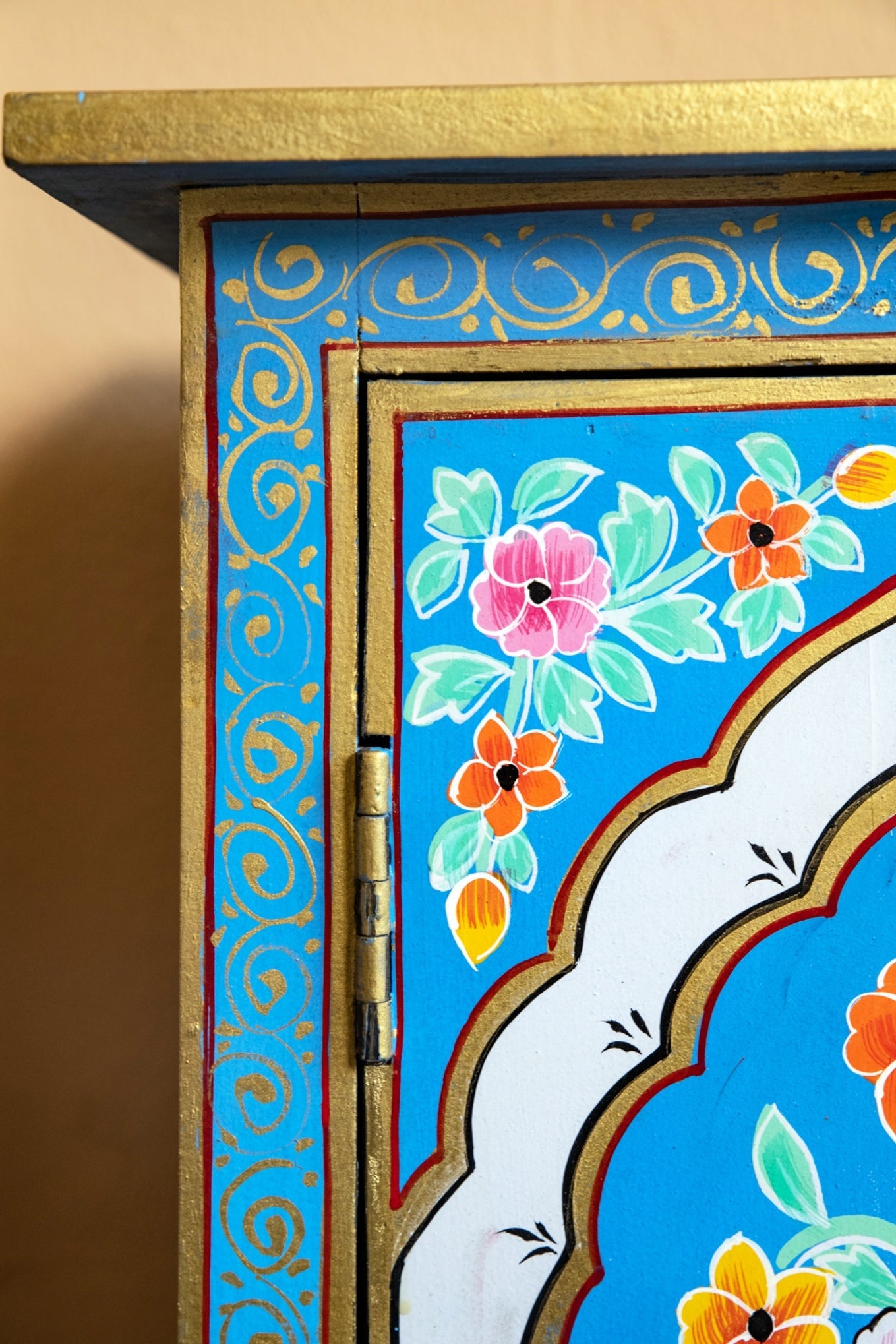 Indian Wooden Handmade Hand Painted Bedside Cabinet / SideBoard Table, Home Decor Table,Bedroom Table, Side Table By J.L.HOME DECOR - J.L.HOME DECOR