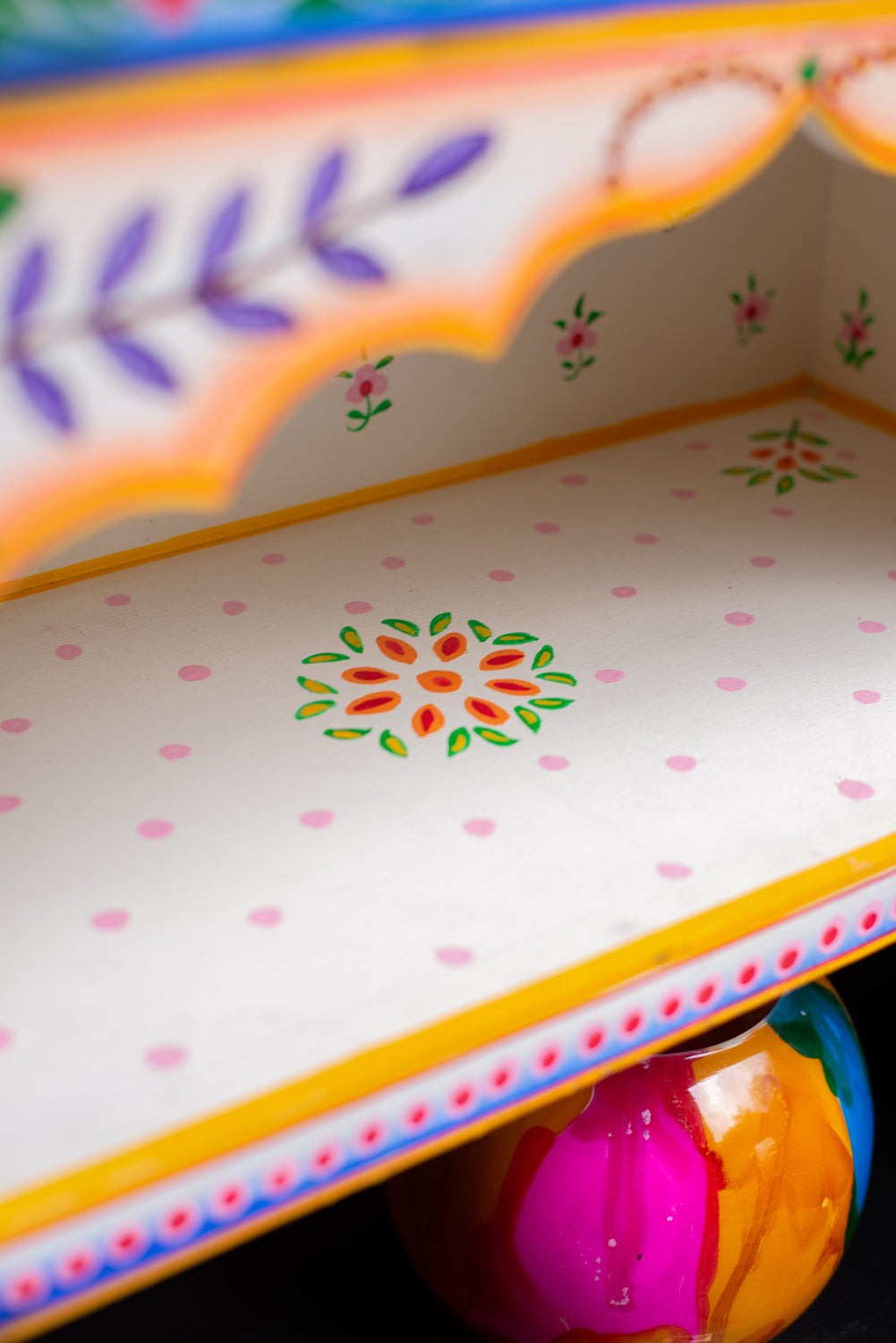 Indian Wooden Handmade Hand Painted Bedside Cabinet / SideBoard Table, Home Decor Table,Bedroom Table, Side Table