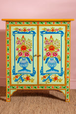 Blue Vases Cream Hand Painted Cupboard