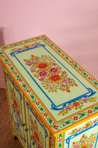 Blue Vases Cream Hand Painted Cupboard