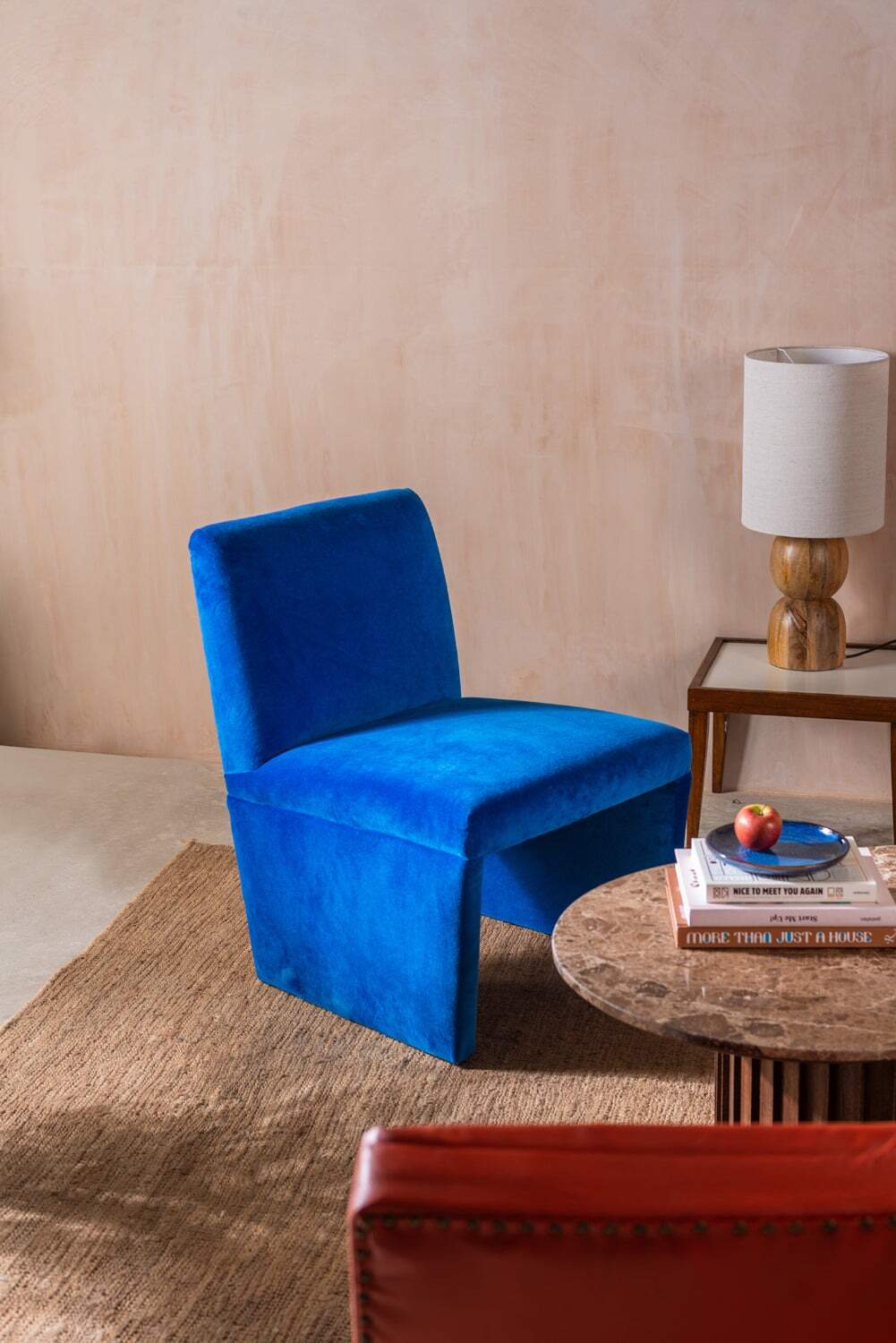Birdie French Velvet Upholstered Chair