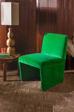 Birdie French Velvet Upholstered Chair