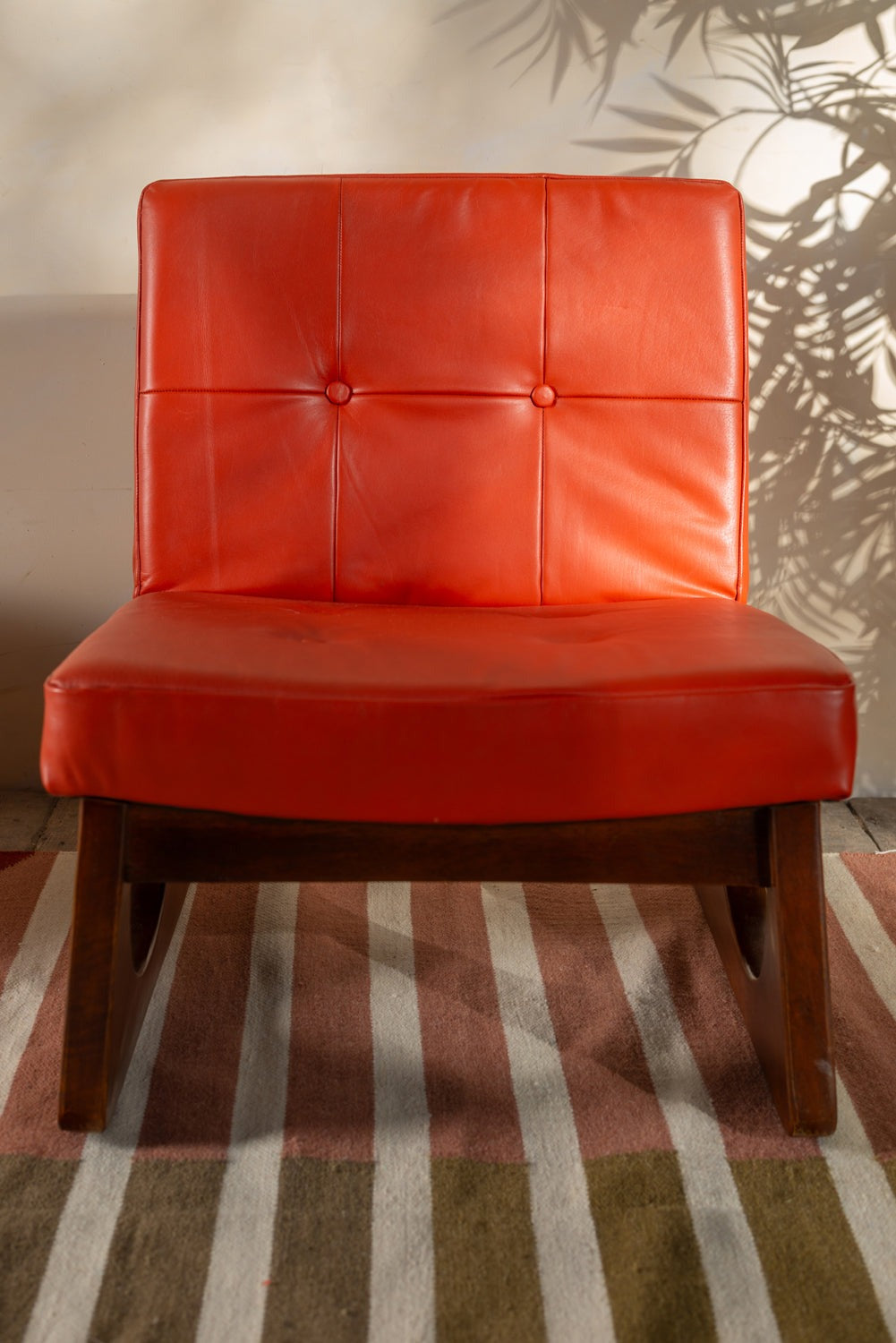 Lounge chair | Living room chair | Margot Orange Upholstered Wooden Chair | relaxing chair | comfortable chairs