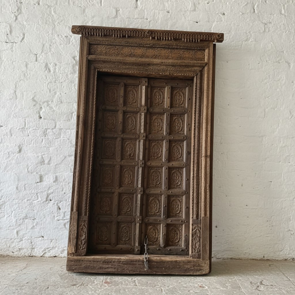 Handcarved old door