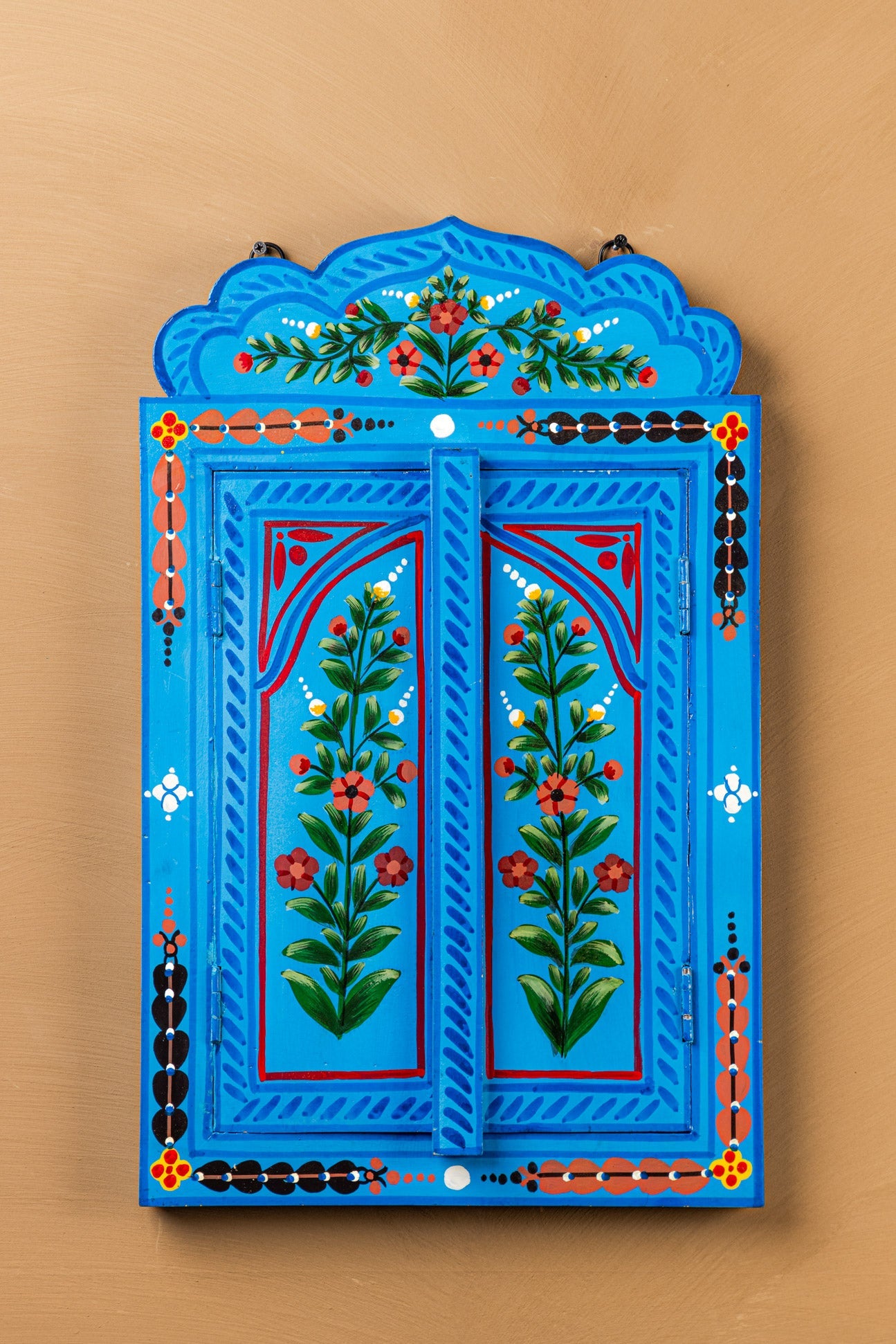 Tuqoise Hand Painted Window Mirror