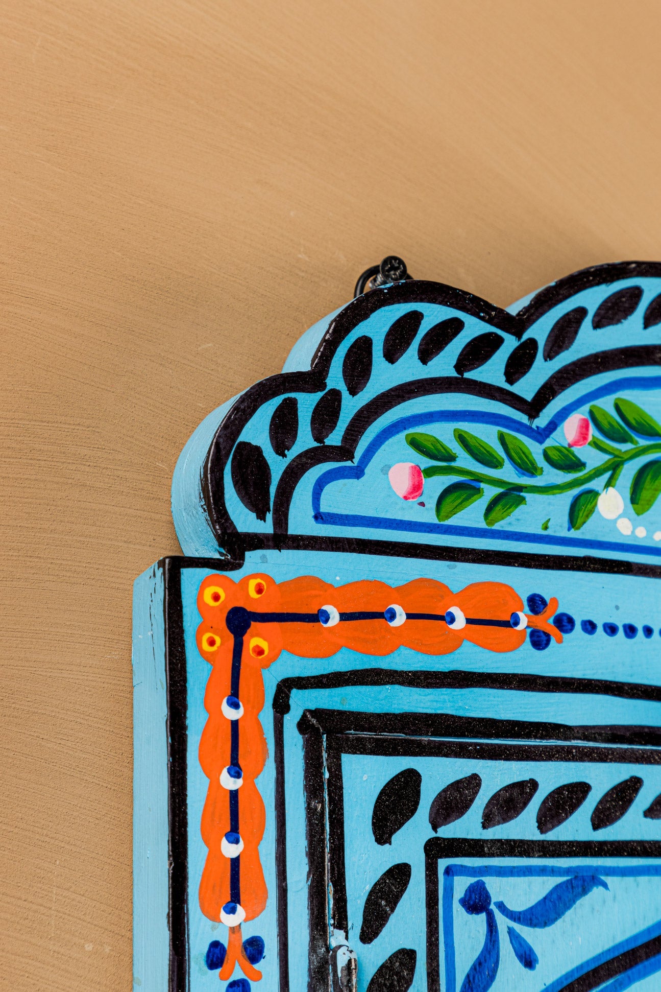 Tuqoise Hand Painted Window Mirror