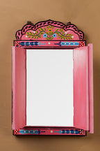 Pink Hand Painted Window Mirror