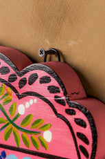 Pink Hand Painted Window Mirror