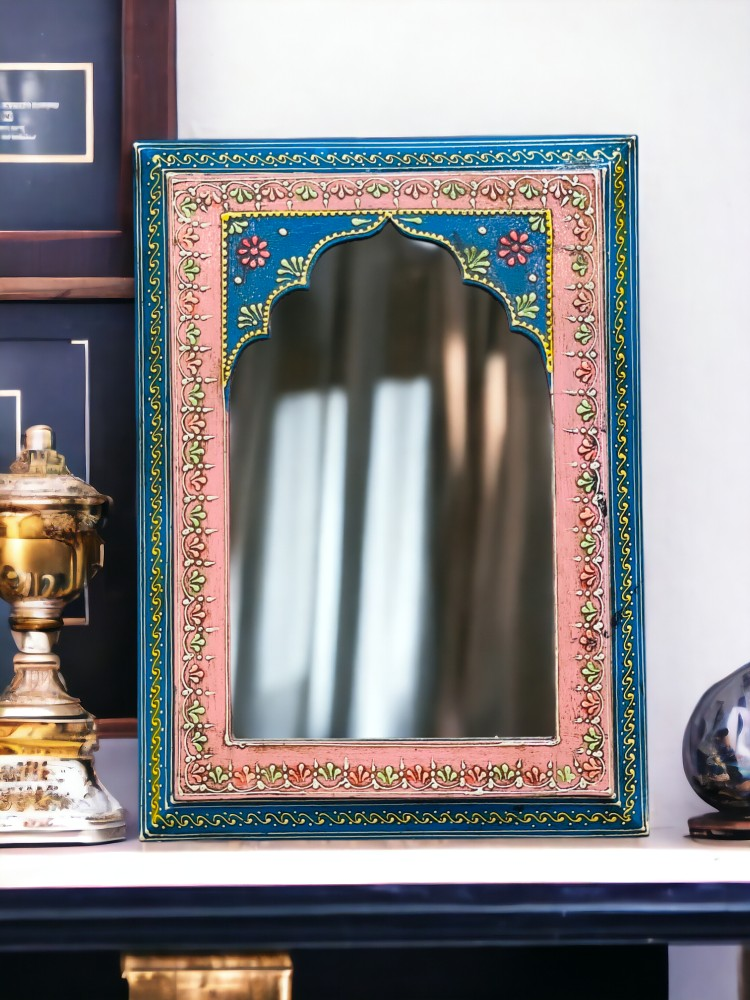 Chic Harmony: 25x35cm Hand-Painted Mirror