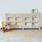 handmade buffet sideboard, mango wood sideboard, distressed sideboard, indian furniture, handcrafted sideboard, solid wood buffet, rustic sideboard