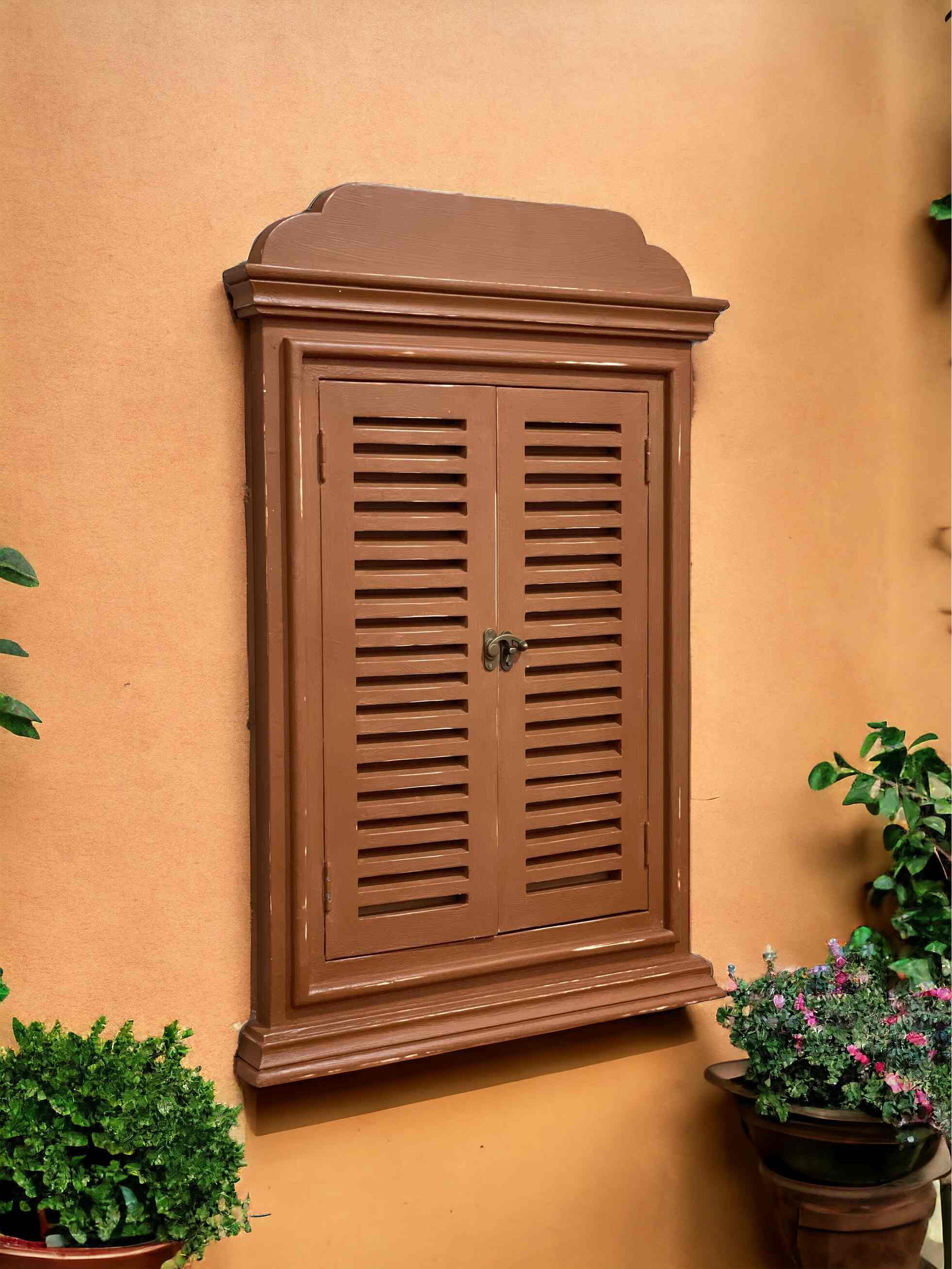 Jharokha Window Wall Mirror Frame |76x45 Cms {Mirror Optional}