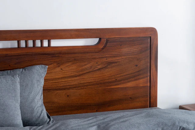 modern wooden beds | Solid Wood Walnut Bed | bed design latest wooden | furniture wooden bed design